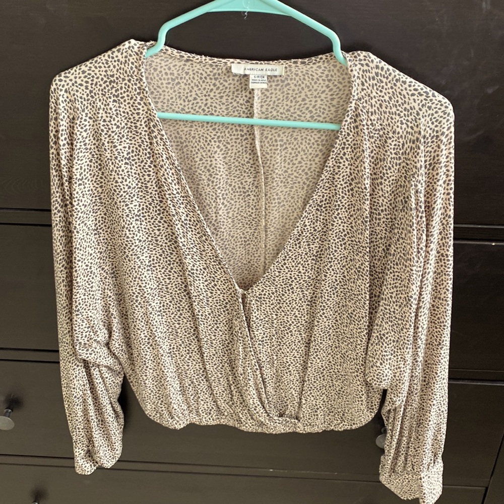 American Eagle Cropped Blouse